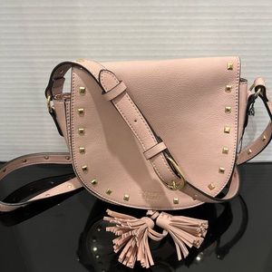Victoria secrets blush crossbody bag w/gold studs